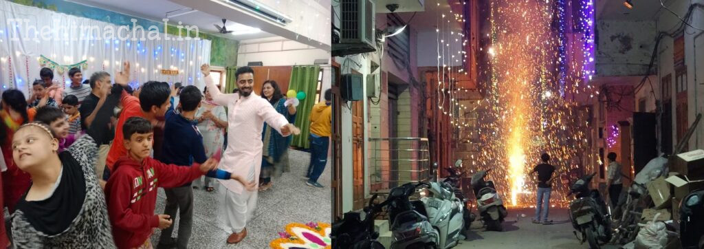 जिलाधीश ने बच्चों और बुजुर्गों संग मनाई दिवाली की खुशियां