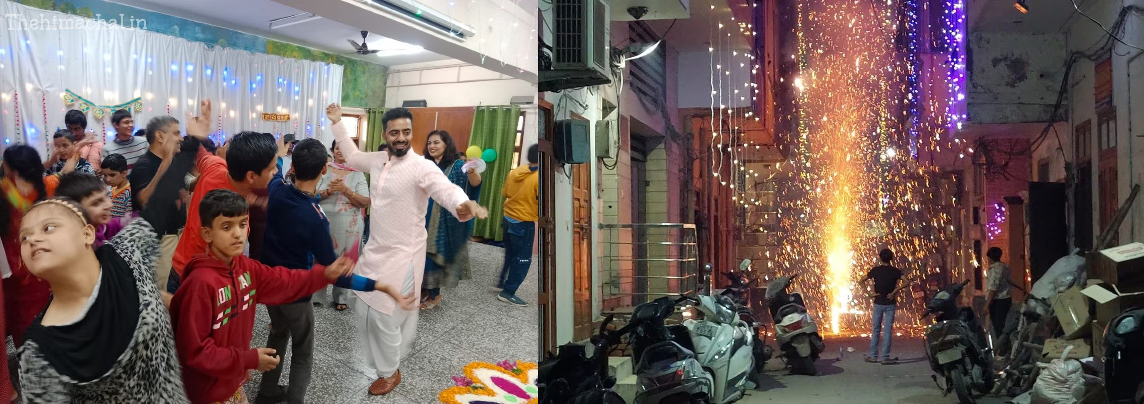 जिलाधीश ने बच्चों और बुजुर्गों संग मनाई दिवाली की खुशियां