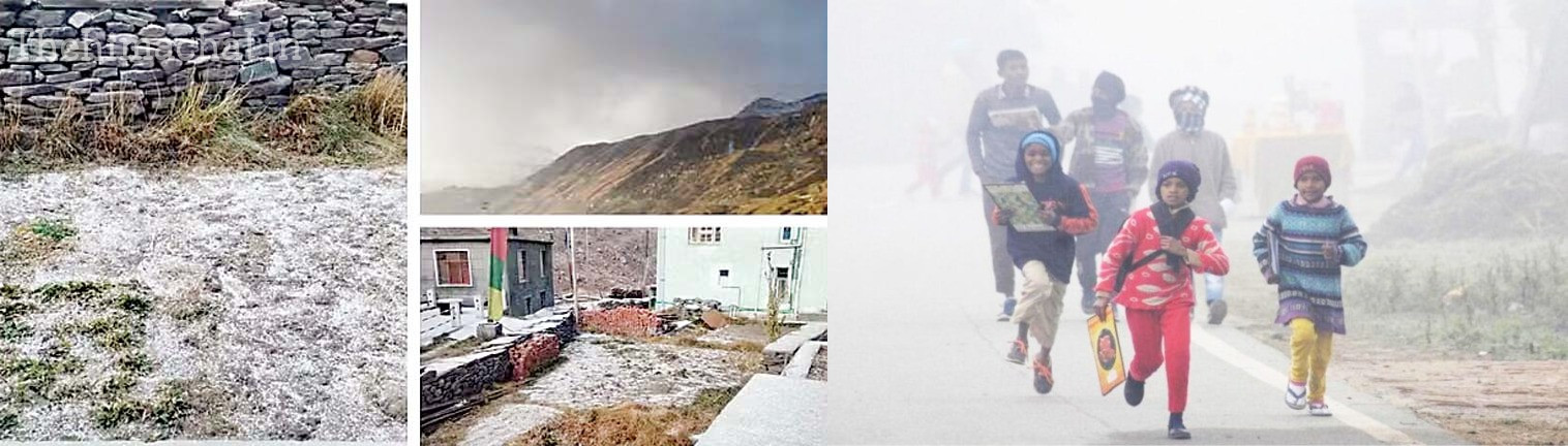 रोहतांग में बर्फबारी, कोकसर में ओलावृष्टि; सूखी ठंड ने बढ़ाई मुश्किलें