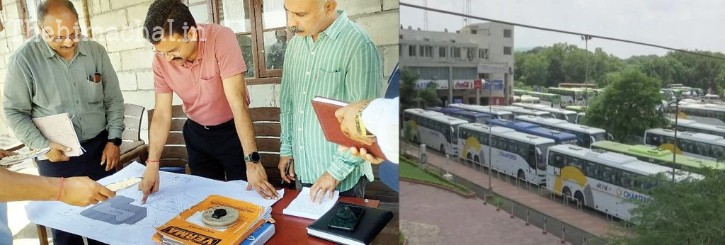 hrtc-md-inspection-hamirpur-bus-stand-new-construction-order