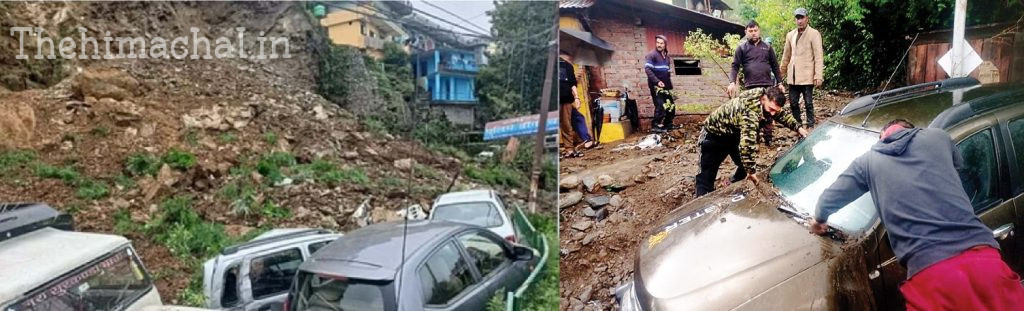 chamba-landslide-salooni-langera-road-blocked-vehicles-buried-water-level-rise