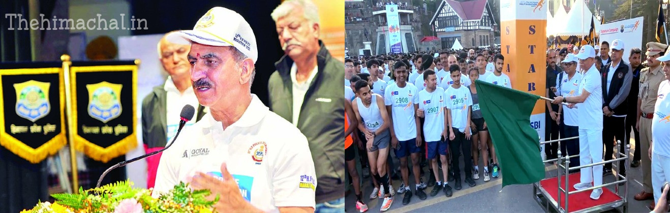 शिमला पुलिस हाफ मैराथन में CM सुक्खू का ऐलान, नशे के खिलाफ चलेगा बड़ा अभियान