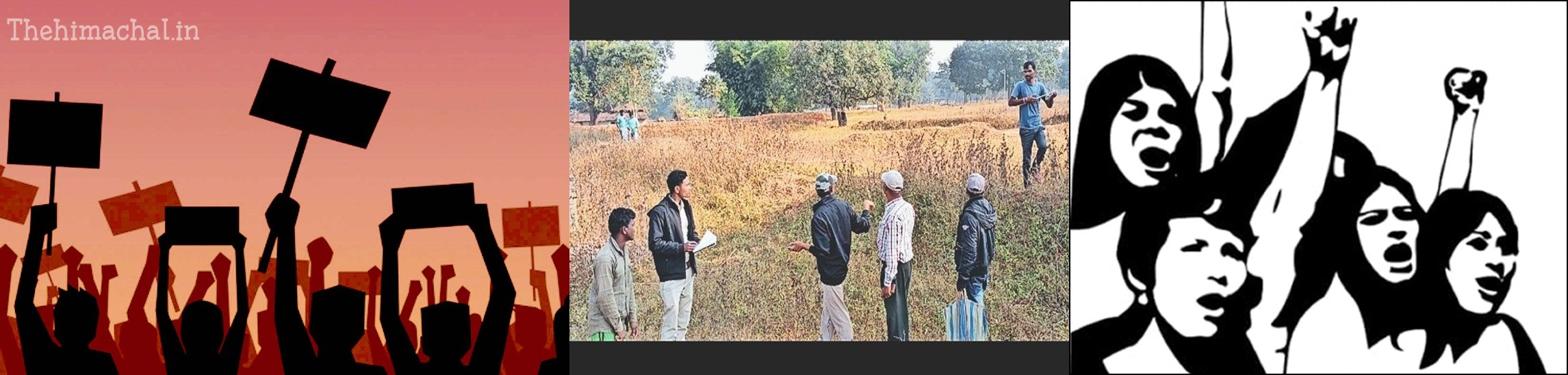 वन भूमि से बेदखली के खिलाफ किसानों-बागबानों का सचिवालय के बाहर चक्का जाम और जोरदार प्रदर्शन
