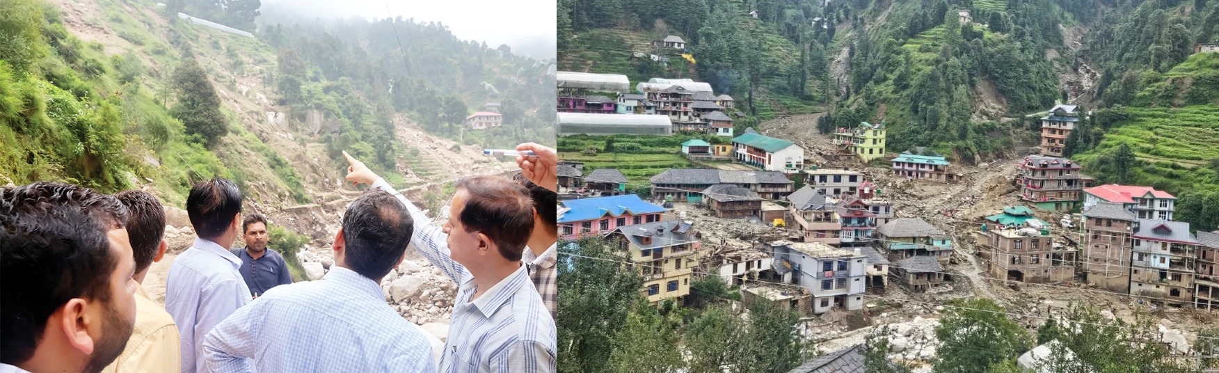 मंडी: मंडी के जख्म देखकर भावुक हुई केंद्र सरकार की टीम