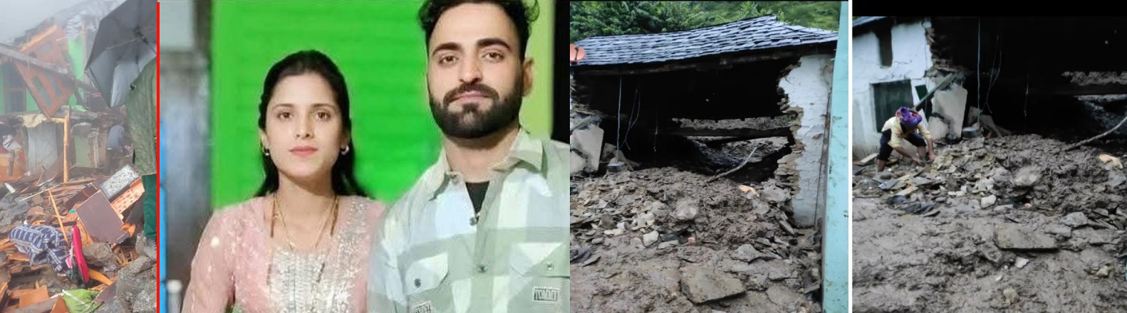 भारी बारिश में दर्दनाक हादसा: कमरे में सो रहे पति-पत्नी की मौत, मकान पर गिरी चट्टानें