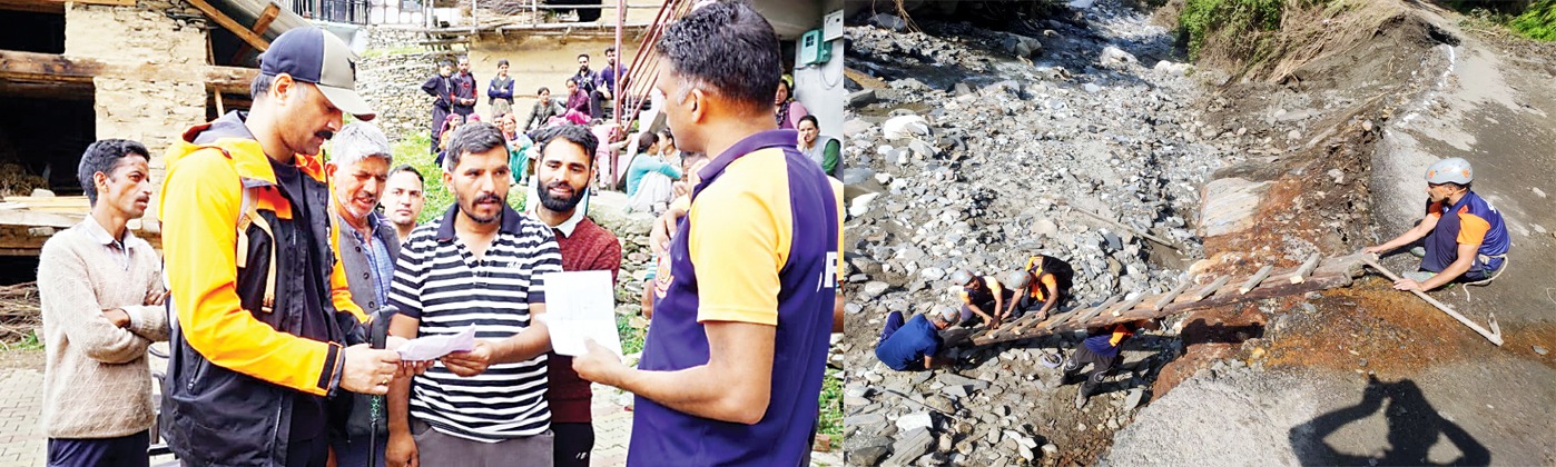मंडी आपदा में देवदूत बने SDRF जवान, 30 KM पैदल चलकर पहुंचाया राशन और दवाइयां