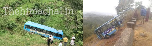 हिमाचल हादसा: एचआरटीसी बस खाई में गिरी, 5 यात्रियों की मौत, 20 घायल