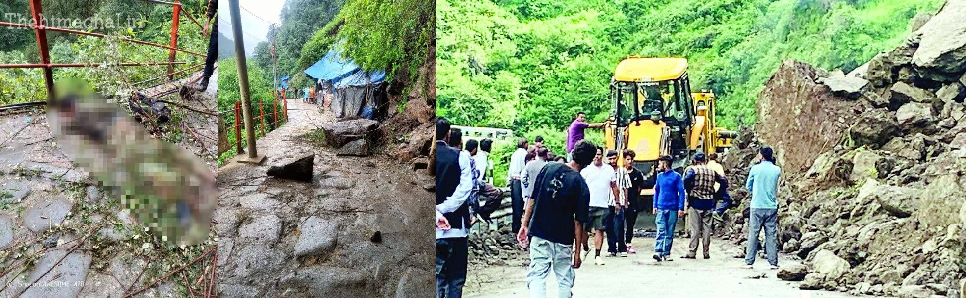 कुमारसैन में भूस्खलन: NH-5 बंद, बड़े पत्थर गिरने से आवाजाही प्रभावित